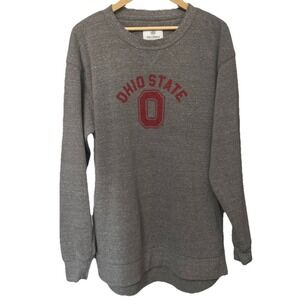Ohio State Buckeyes Women's XL Top of the World Essential Fleece Gray Sweatshirt